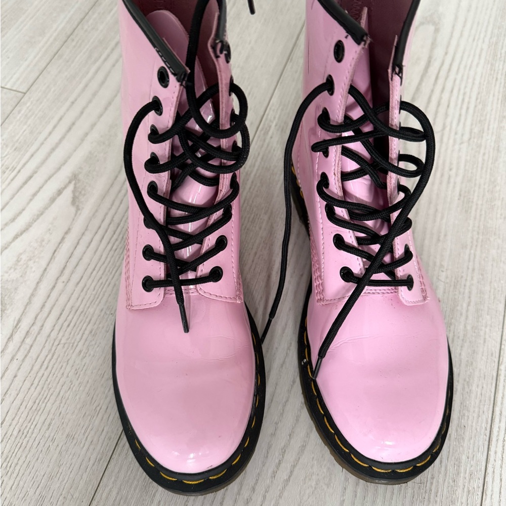 Dr. Martens Pink Combat Boots